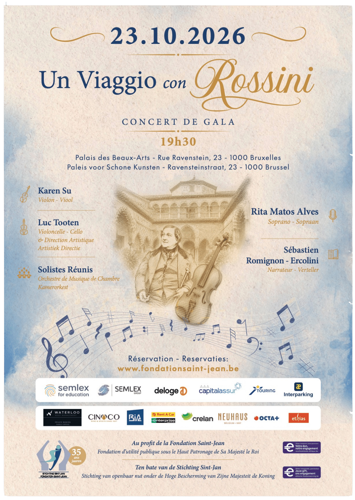 Affiche Concert Gala Rossini